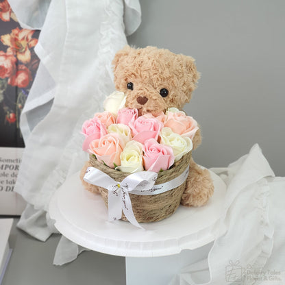 Care Bear - Soap Flower Fusion Bouquet-Soap Flower-DeFairy Tales