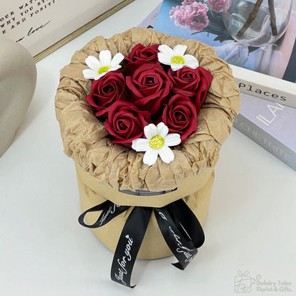 Crimson Charm - Soap Flower Bouquet