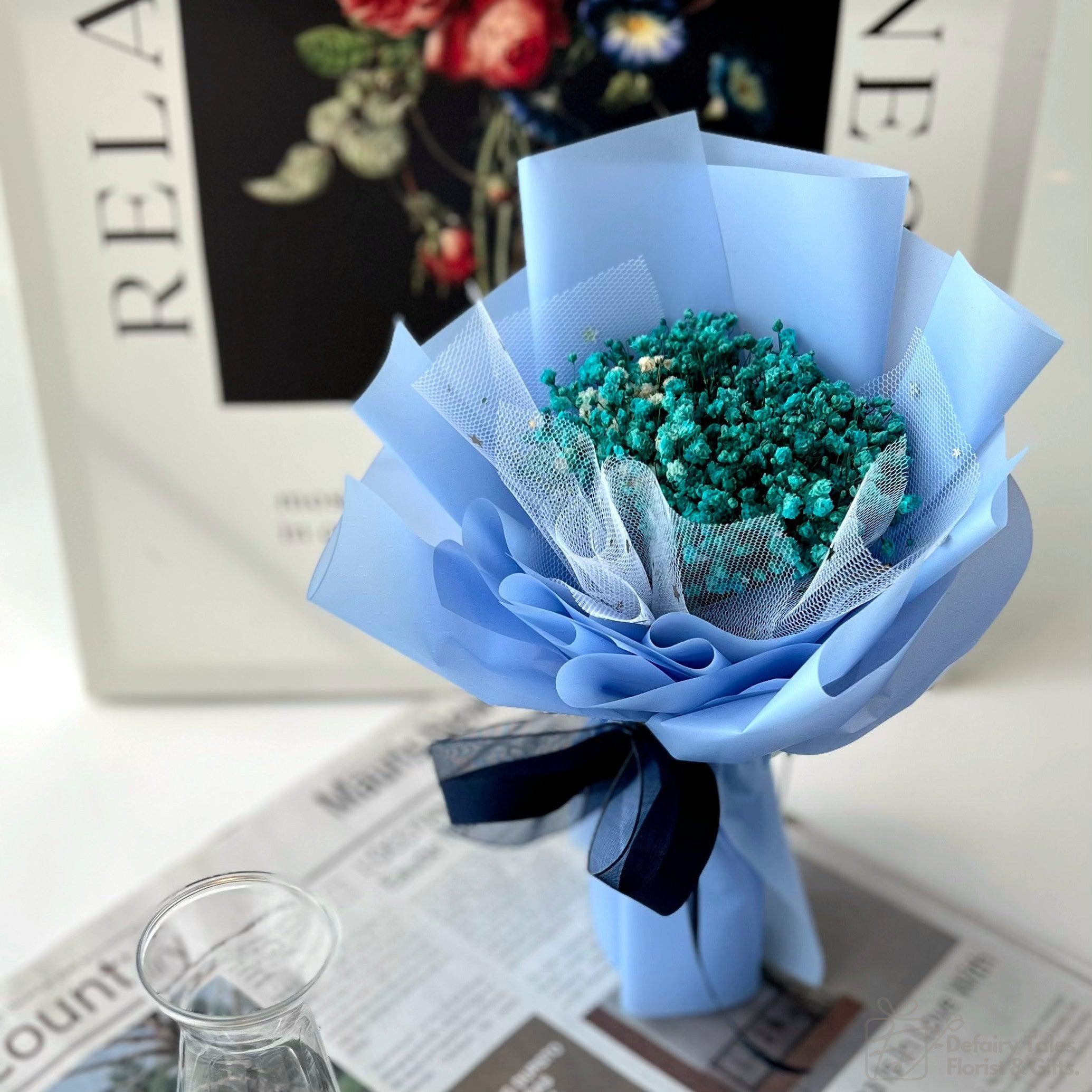 Delightful Dusk - Preserved Baby Breath Bouquet-Preserved Flower-XS-Tiffany-1-De Fairy Tales