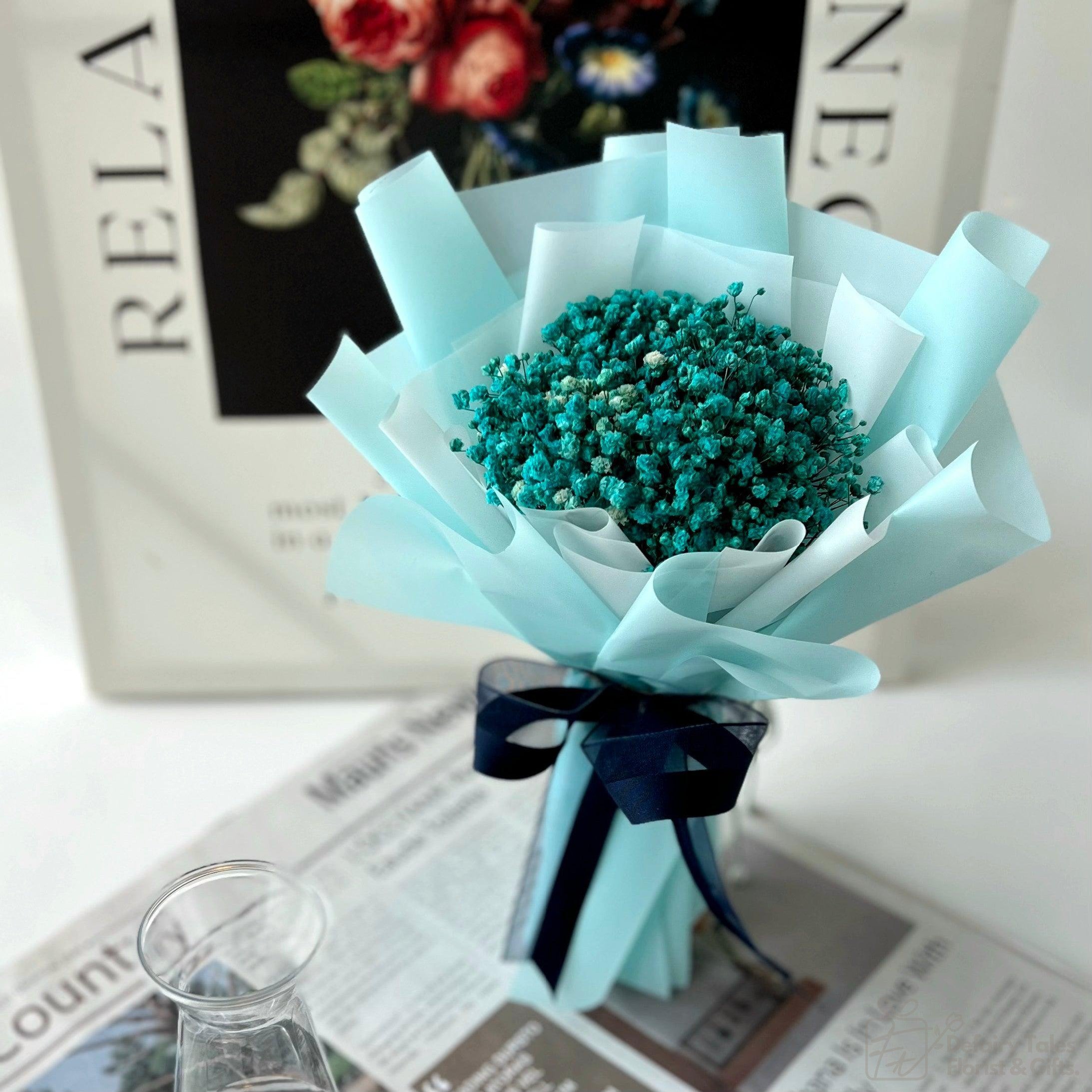 Delightful Dusk - Preserved Baby Breath Bouquet-Preserved Flower-XS-Tiffany-2-De Fairy Tales