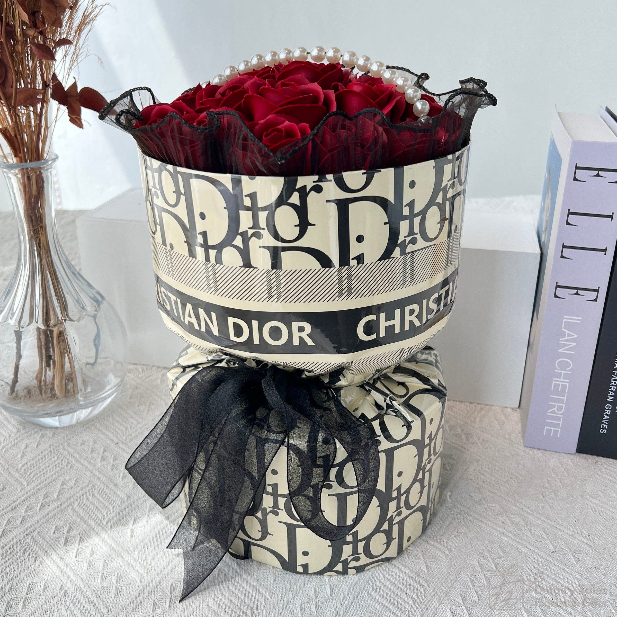 Exquisite Dior Soap Flower Bouquet