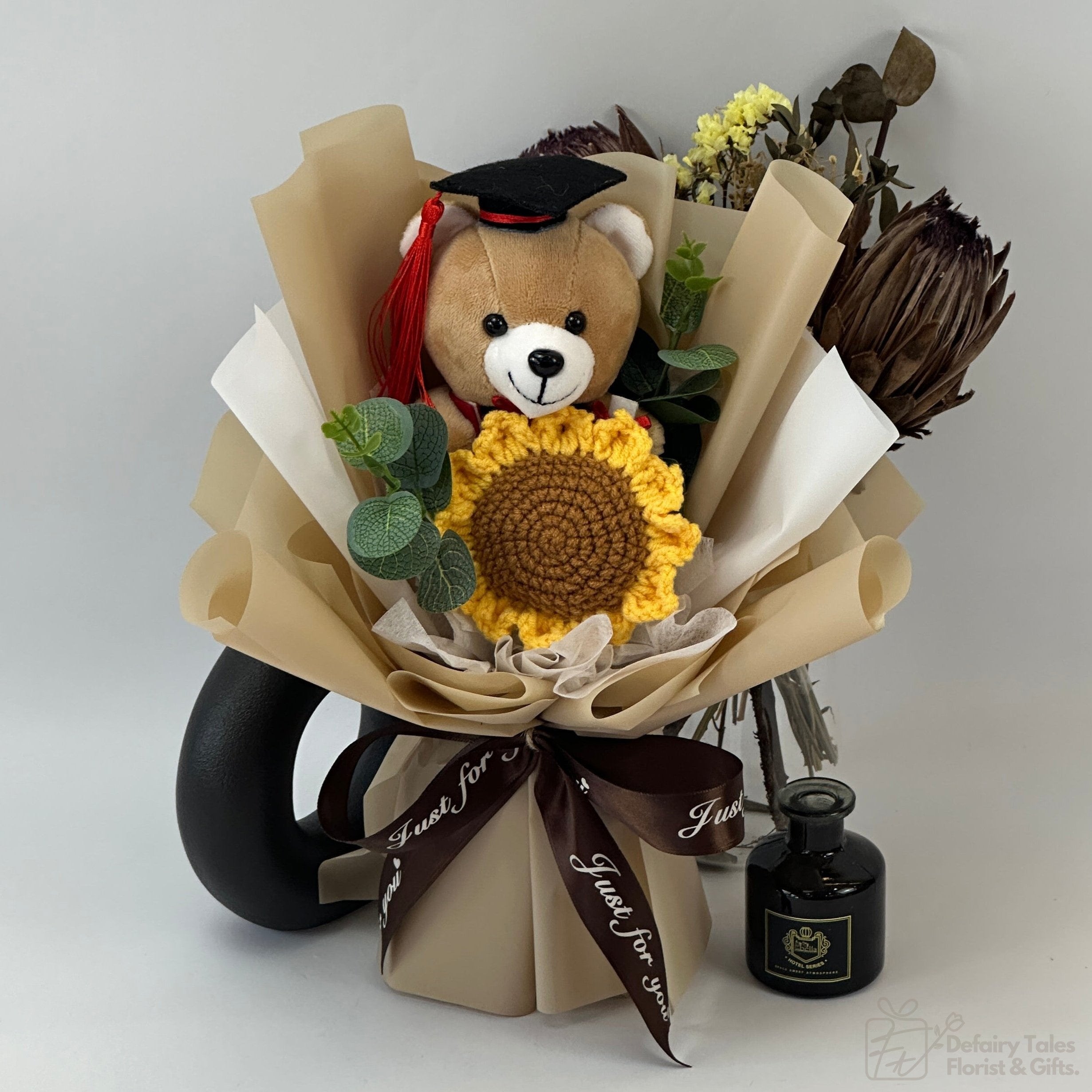 Golden Threads - Crochet Flower Fusion Bouquet-Crochet Flower-1 stalk-Yellow-2-De Fairy Tales