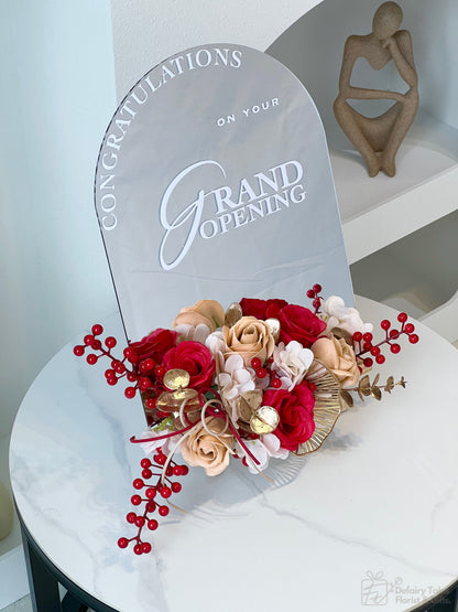 Grand Opening Artificial Flower Table Top - 001-Soap Flower-Mix-1-De Fairy Tales