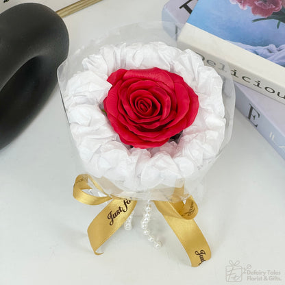 Rose Serenade - 7 Layer Soap Rose Posy Gifts Bouquet (E)--De Fairy Tales