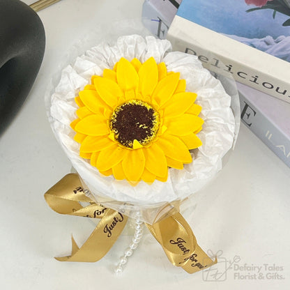 Summer's Poetry 1.0 - Soap Sunflower Posy Gifts Bouquet--De Fairy Tales