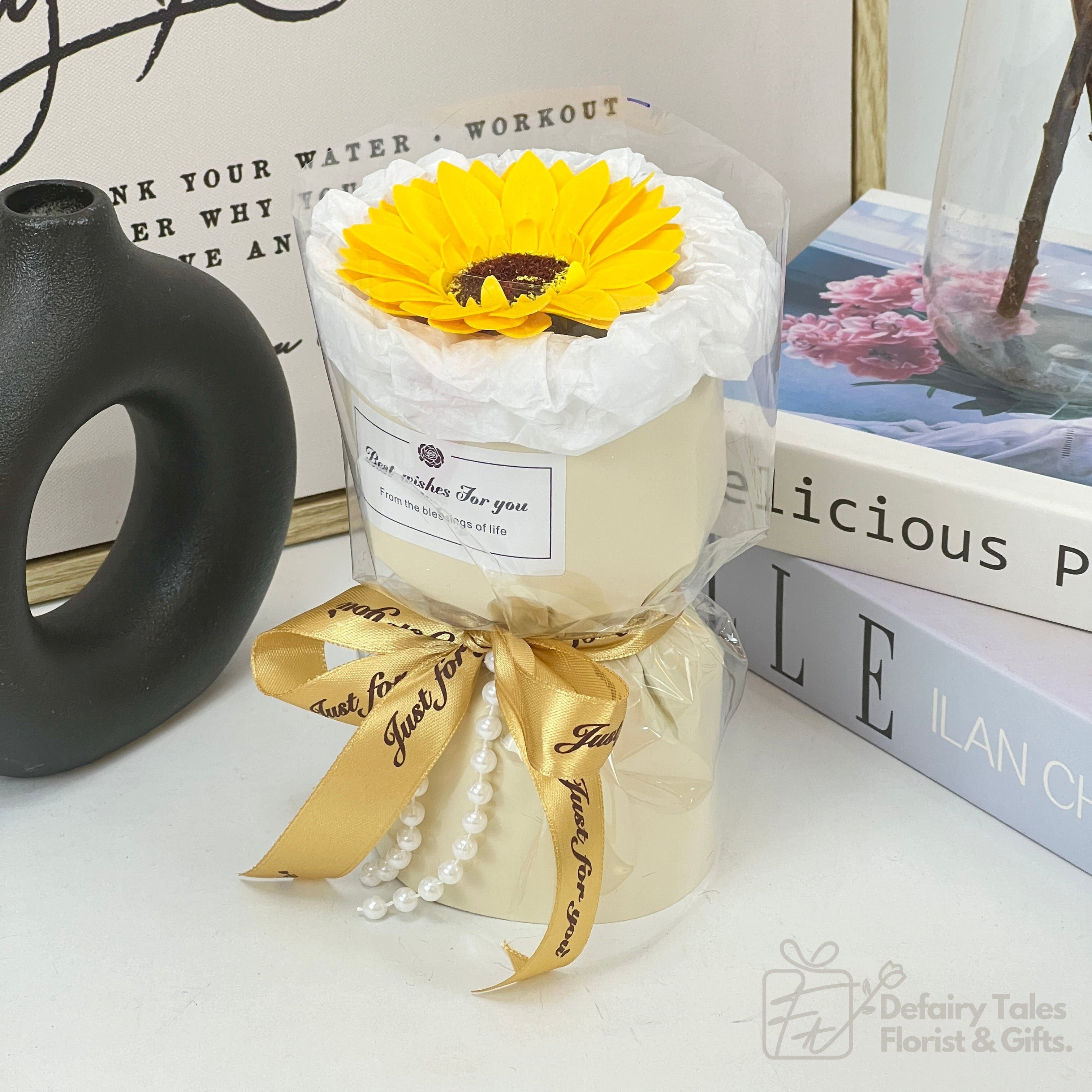 Summer's Poetry 1.0 - Soap Sunflower Posy Gifts Bouquet--De Fairy Tales