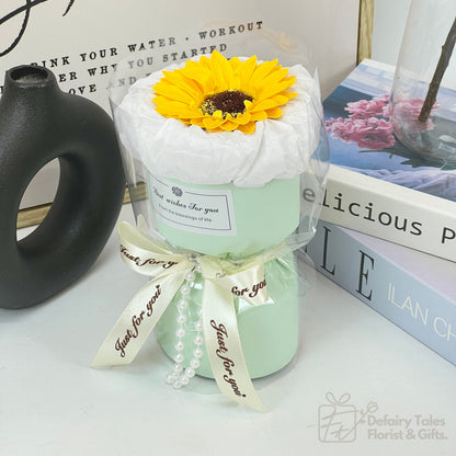 Summer's Poetry 2.0 - Soap Sunflower Posy Gifts Bouquet--De Fairy Tales