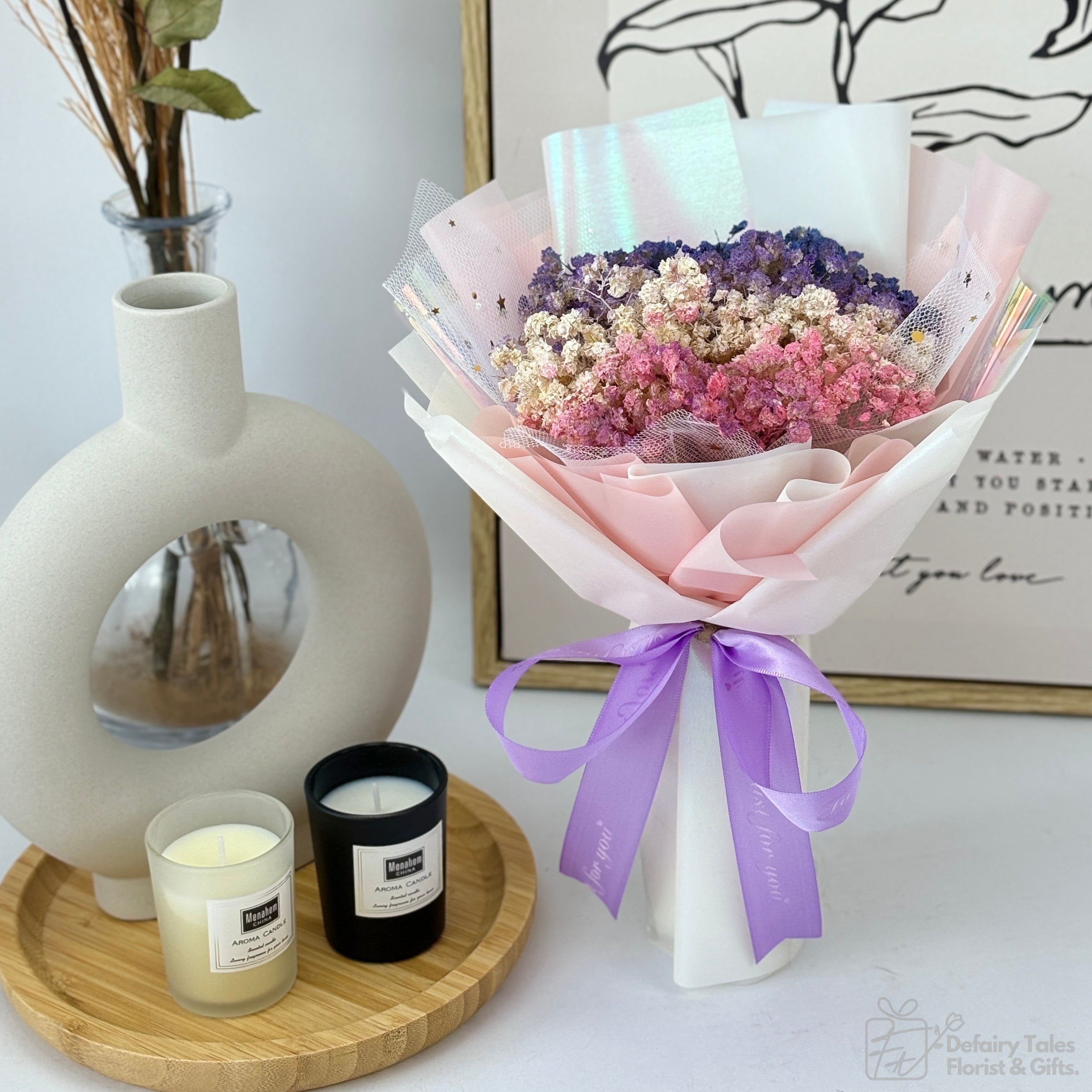 Sweetheart Radiance - Preserved Flower Bouquet-Preserved Flower-XS-Mix-2-DeFairy Tales