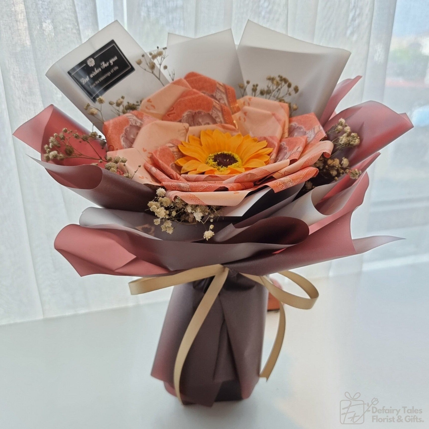 Treasury Daisy - Money Flower Bouquet-Money Flower Bouquet-RM68.00-DeFairy Tales