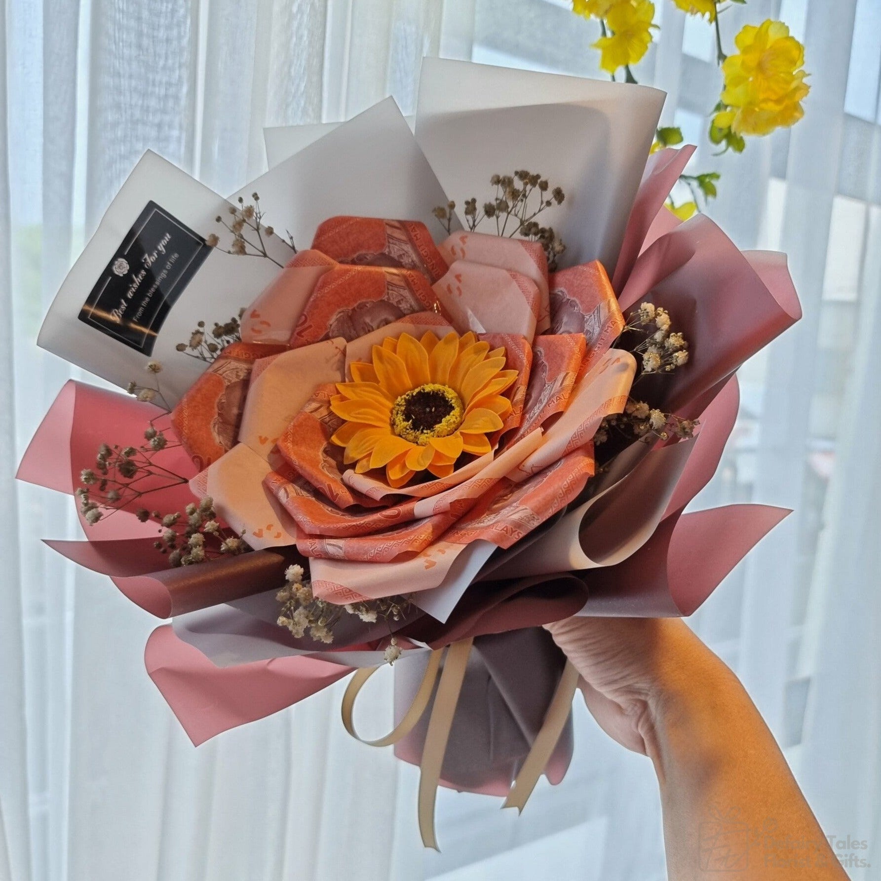 Treasury Daisy - Money Flower Bouquet-Money Flower Bouquet-RM68.00-DeFairy Tales