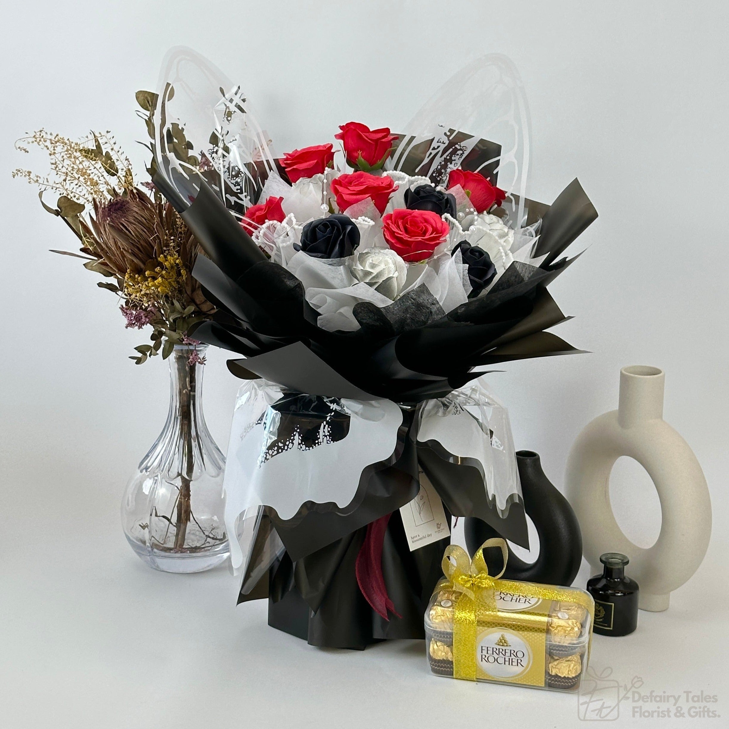 Wing Of Affection - Seven Layer Soap Flower Bouquet-Soap Flower-12 stalks-Mix-1-De Fairy Tales