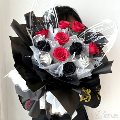 Wing Of Affection - Seven Layer Soap Flower Bouquet