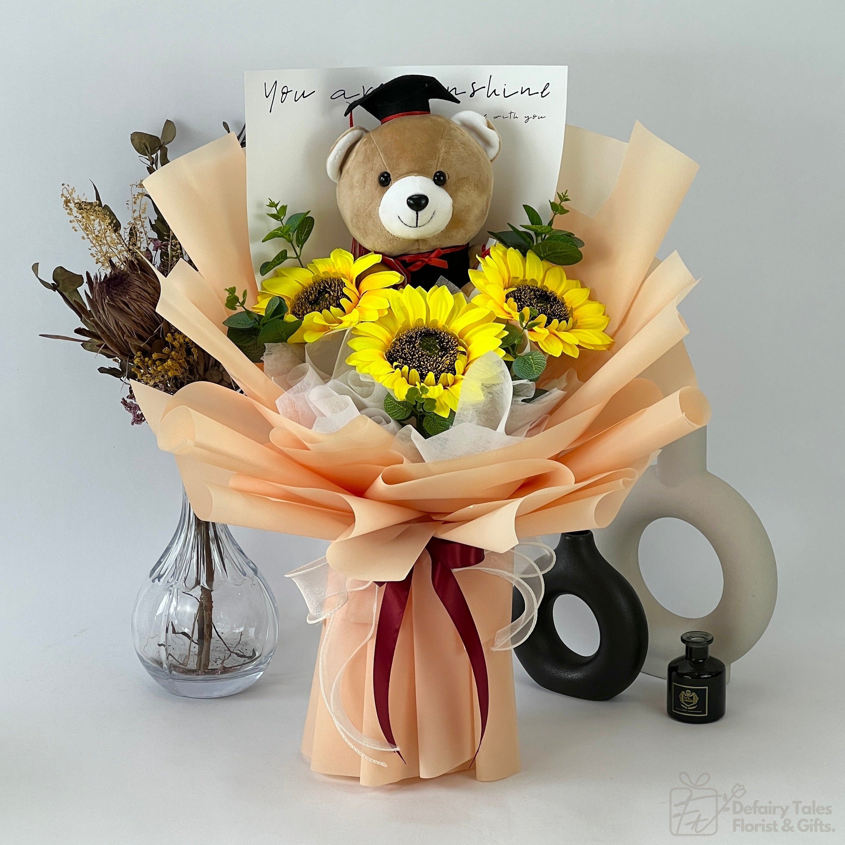 Wisdom Blooms - Artificial Flower Fusion Bouquet